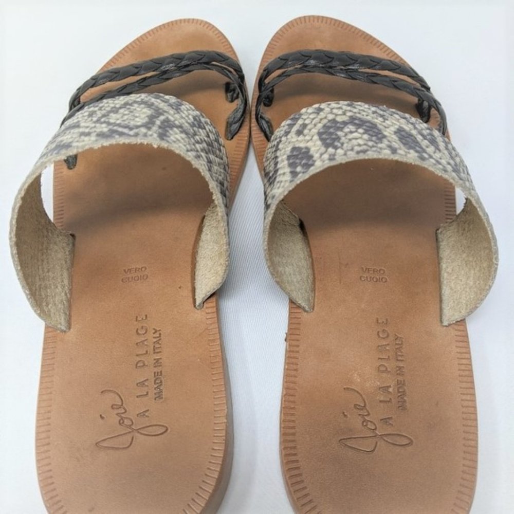 Joie A la Plage Diani Python Slide Sandals Sz.8.5 - Picture 3 of 8